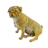 20th Century Franz Bergmann Cold Painted Vienna Bronze Pug Figurine Antique