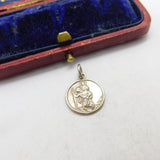 Sterling Silver St Christopher Charm Pendant Vintage c1970