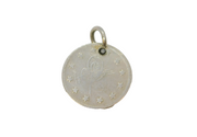Sterling Silver 20th Century Egyptian Coin Charm Pendant Vintage c1970