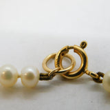 14ct Yellow Gold, Lapis Lazuli & Cultured Pearl Beaded Necklace Vintage c1970s