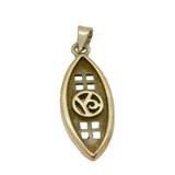 Sterling Silver Rennie Macintosh Style Ellipse Pendant Modern c1990s