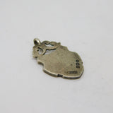 Sterling Silver Fob Medal Antique 1921 Birmingham Art Deco