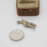 Sterling Silver Bagpipes Scottish Charm Pendant Vintage c1970