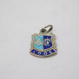 Sterling Silver Enamel Looe Shield Crest Charm Pendant Vintage c1970