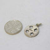 Sterling Silver Celtic Cross Charm Pendant Vintage c1970