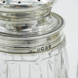 William IV Pair of Sterling Silver & Cut Glass Cruet Bottles Antique 1833 London