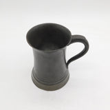 Victorian Period Peweter Tankard with Glass Bottom Antique c1850s