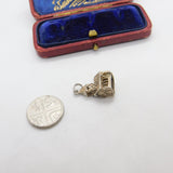 Sterling Silver Church Charm Pendant Vintage c1970