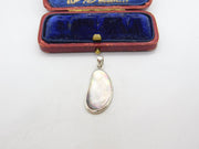 Sterling Silver and Abalone Charm Pendant Vintage c1970