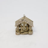Sterling Silver Fair & Fine Weather Vane Charm Pendant Vintage c1970