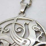 Shetland Scottish Sterling Silver Quendale Beast Pendant Necklace Vintage