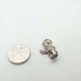 Sterling Silver Man With Candle Charm Vintage c1970