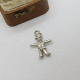 Sterling Silver Scarecrow Charm Pendant Vintage c1970