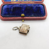 Sterling Silver Opening Holy Bible Nuvo Charm Pendant Vintage c1970