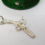 Sterling Silver Flintlock Pistol Charm Pendant Vintage c1970