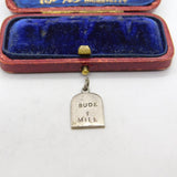 Sterling Silver Bude Milestone Charm Pendant Vintage c1970