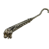 Victorian Sterling Silver Novelty Lion Form Miniature Button Hook Antique