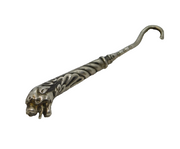Victorian Sterling Silver Novelty Lion Form Miniature Button Hook Antique