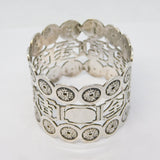19th Century Chinese Sterling Silver Napkin Ring Antique c1890 Wang Hing