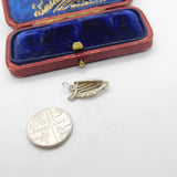 Sterling Silver Musical Harp Charm Pendant Vintage c1970