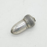 Victorian Sterling Silver Novelty Acorn Form Cigarette Holder Case Antique c1880