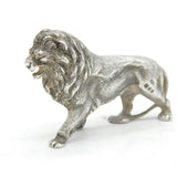 Cast Sterling Silver Walking Lion Figurine Ornament Vintage 1969 London
