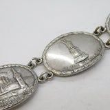 Sterling Silver Allies of WWII Monument Panel Bracelet Antique 1945 London