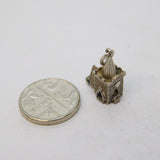 Sterling Silver Couple in the Church Opening Charm Pendant Vintage c1970