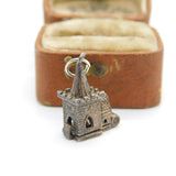 Sterling Silver Openable Church on a Wedding Day Charm Pendant Vintage c1970