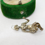 Sterling Silver Virgo the Maid Zodiac Charm Pendant Vintage c1970