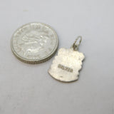 Sterling Silver Enamel Tenby Charm Pendant Vintage c1970s