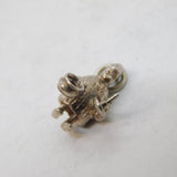 Sterling Silver Figure with Candle & Potty Charm Pendant Vintage c1970s