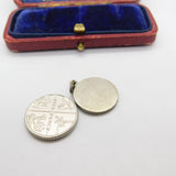 Sterling Silver St Christopher Charm Pendant Vintage c1970