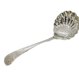 Victorian Sterling Silver Floral Sugar Caster Spoon Antique 1889 London
