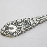 Dutch Silver Plated Christening Child's Spoon Antique 1947 Art Deco