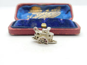 Sterling Silver Victorian Paddle Boat Charm Pendant Vintage c1970