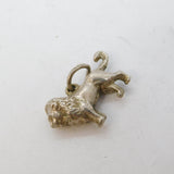 Sterling Silver Bold Lion Charm or Pendant Vintage c1970