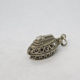 Sterling Silver Opening Zippo Lighter Charm Pendant Vintage c1970