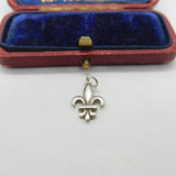 Sterling Silver Prince of Wales Plumes Charm Pendant Vintage c1970