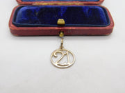 Sterling Silver 21st Birthday Charm Pendant Vintage c1970