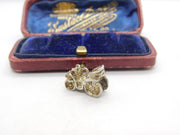 Sterling Silver Traditional Motor Car Charm Pendant Vintage c1970
