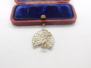 Sterling Silver Peacock Charm Pendant Vintage c1970