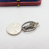 Sterling Silver St Christopher Travel Charm Pendant Vintage c1970
