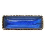 Sterling Silver Morpho Butterfy Wing Bar Brooch Antique c1920 Art Deco
