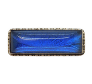 Sterling Silver Morpho Butterfy Wing Bar Brooch Antique c1920 Art Deco
