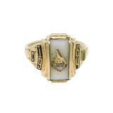 Sterling Silver San Bernadino High School Graduation Ring Vintage 1964 Size Q