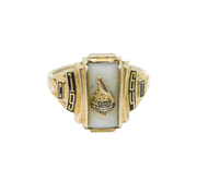 Sterling Silver San Bernadino High School Graduation Ring Vintage 1964 Size Q