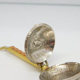 Arts & Crafts Brass & Coin Crafted Bed Warming Pan Ornament Vintage 1959
