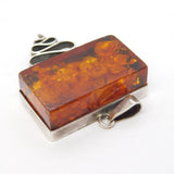 Chunky Sterling Silver Studio Style Statement Pendant Vintage c1970s