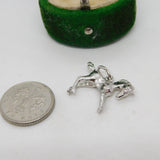Sterling Silver Horse Charm Pendant Vintage c1970